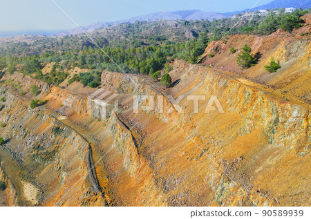 Reforestation of abandoned sulfides mine in Limni, Cyprus Reforestation of abandoned sulfides mine in Limni, Cyprus 90589939