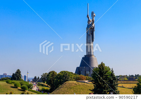 Motherland monument in Kiev, Ukraine Motherland monument in Kiev, Ukraine 90590217