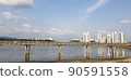 Uiwang-si Uiwang Lake Rail Bike Dulle-gil and Blue Clouds 90591558