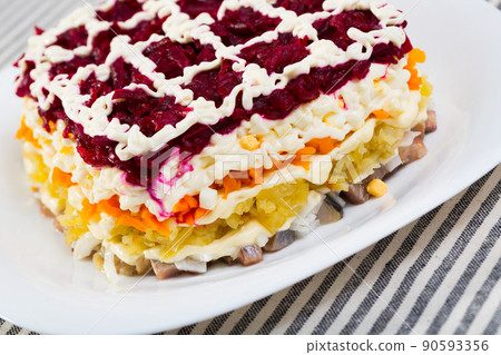 Dressed Herring salad Dressed Herring salad 90593356