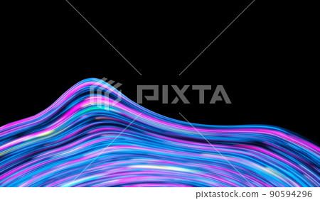 Colored Senjou, Saicho, Zenboku Kintan Foil Sai Rainbow Wave Abstract Crest Background Colored Senjou, Saicho, Zenboku Kintan Foil Sai Rainbow Wave Abstract Crest Background 90594296