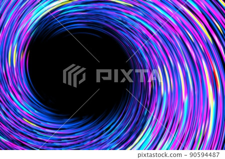Spiral swirl abstract texture background composed of colorful lines 90594487