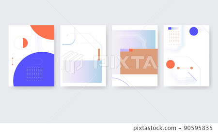 Minimal tech neo geometric elements 90595835