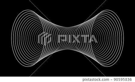 Sonar wave conceptual abstract background 90595836