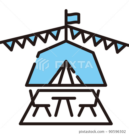 Glamping【露營圖標系列】 90596302