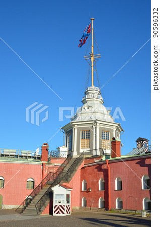 Flag Tower of Peter and Paul Fortress. Flag Tower of Peter and Paul Fortress. 90596332