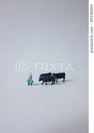 Japanese black beef and farmers-livestock industry- Japanese black beef and farmers-livestock industry- 90596864