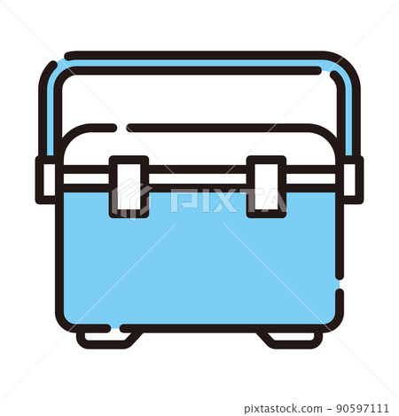 Cooler box summer icon 90597111