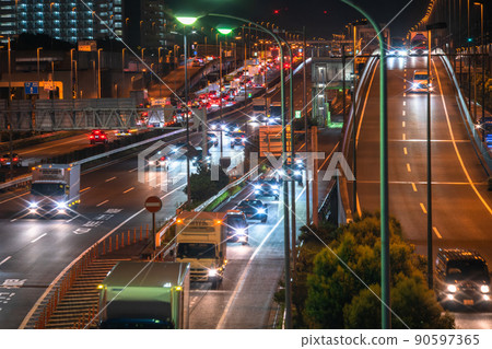 《Tokyo》 Metropolitan Expressway Bayshore Line / Transportation Logistics Image 《Tokyo》 Metropolitan Expressway Bayshore Line / Transportation Logistics Image 90597365