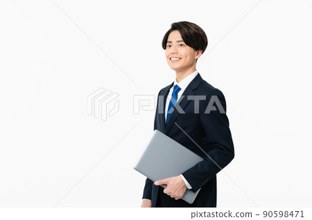 與計算機的一個年輕商人 與計算機的一個年輕商人 90598471