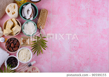 Natural butter from cocoa, jojoba and coconut Natural butter from cocoa, jojoba and coconut 90599155