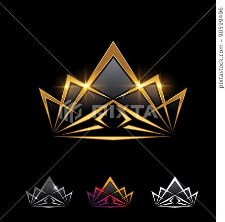 Golden Crown Vector Sign - Stock Illustration [90599496] - PIXTA