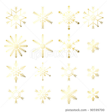 雪花插畫素材集 雪花插畫素材集 90599700