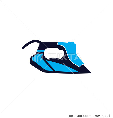 Clothes iron laundry logo design Clothes iron laundry logo design 90599701