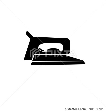 Clothes iron laundry logo design Clothes iron laundry logo design 90599704