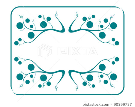 Natural Ornamental Illustration Frame Sign Natural Ornamental Illustration Frame Sign 90599757