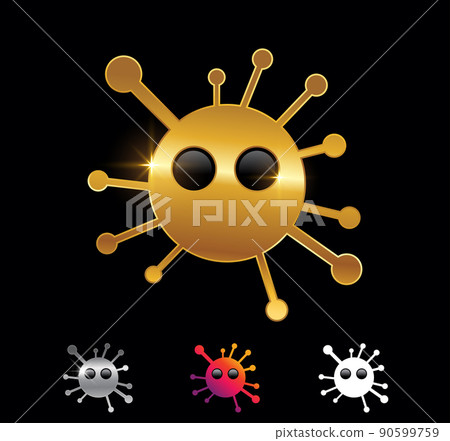 Golden Virus Vector Sign Golden Virus Vector Sign 90599759