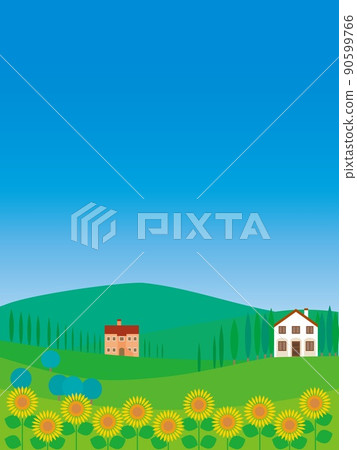 Val d'orcia 托斯卡納 托斯卡納 向日葵 夏季 Val d'orcia 托斯卡納 托斯卡納 向日葵 夏季 90599766