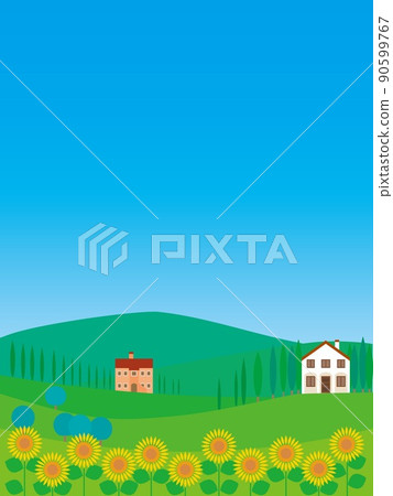Val d'orcia 托斯卡納 托斯卡納 向日葵 夏季 90599767