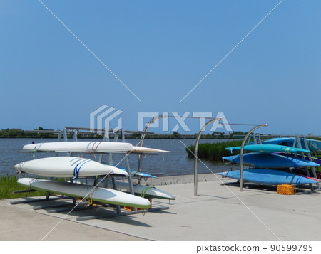 Boats stored at Kibagata Canoe Stadium | Komatsu City, Ishikawa Prefecture Boats stored at Kibagata Canoe Stadium | Komatsu City, Ishikawa Prefecture 90599795