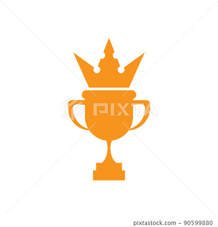 Champion trophy cup logo design 90599880