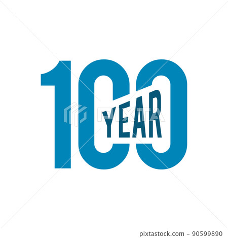 100th celebration anniversary logo design 90599890