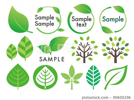 Leaf icon design set 90600296