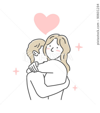 Men and women hugging naked Upper body (SEX