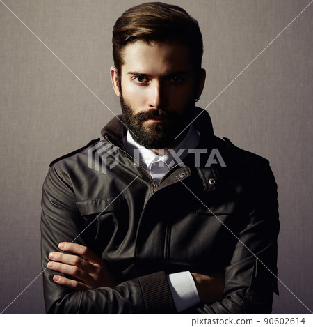 Portrait of handsome man with beard Portrait of handsome man with beard 90602614