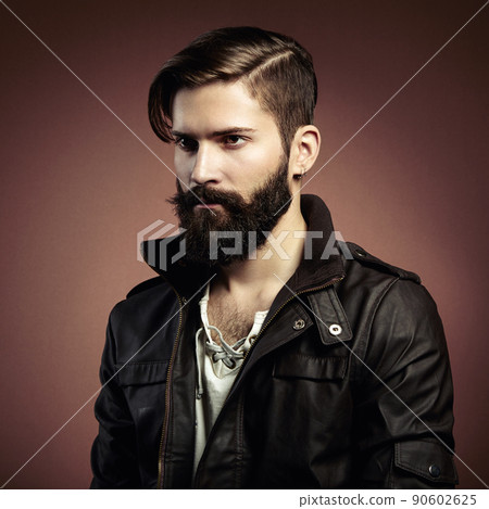 Portrait of handsome man with beard Portrait of handsome man with beard 90602625