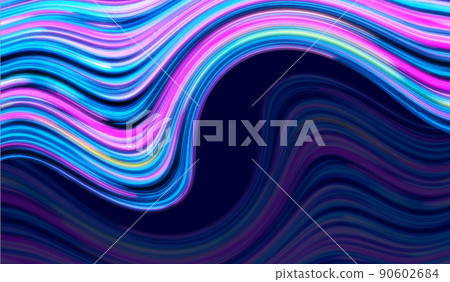 The background of the rainbow wave abstract crest. 90602684