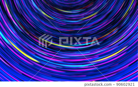 彩色螺旋線抽像圖案背景。 90602921