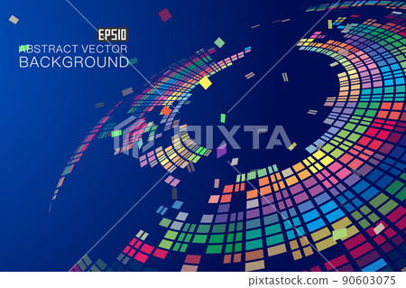 Masakatsu 顏色 Massaic Hiradai，網絡科學技術前所未有的抽象背景 90603075