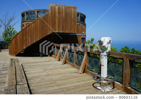 Lake Saroma Observatory overlooking Lake Saroma, Hokkaido Lake Saroma Observatory overlooking Lake Saroma, Hokkaido 90603116