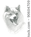 狗鉛筆素描 90604709