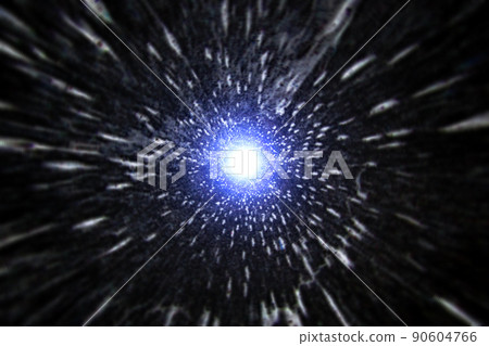 Background material with the image of a warp in outer space (image of a wormhole) 90604766