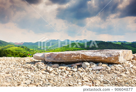 Stone head ground landscape landscape undulating mountain range natural landscape skyline. Stone head ground landscape landscape undulating mountain range natural landscape skyline. 90604877