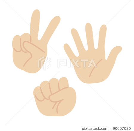 Rock-paper-scissors sign - Stock Illustration [90607020] - PIXTA