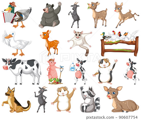 Set of different kids of animals 90607754