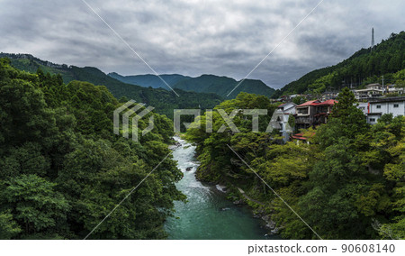 夏季的御岳峽谷[東京青梅市] 90608140