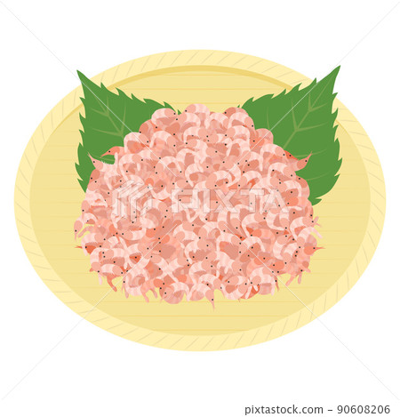 Illustration of Sakura shrimp 90608206