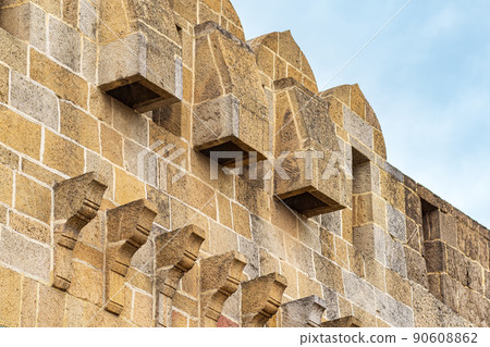 architectural elements of the fortress wall of the citadel of Derbent, Dagestan 90608862