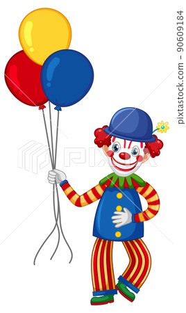 A clown cartoon colourful character 90609184