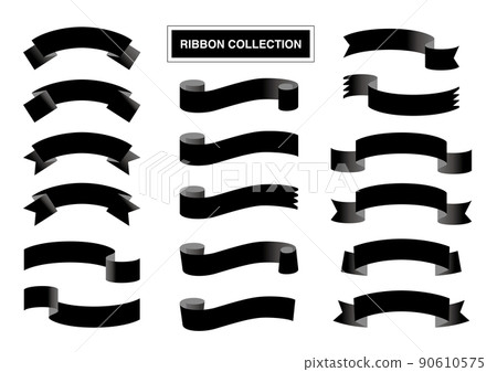 可愛的絲帶材料套裝(黑色) 可愛的絲帶材料套裝(黑色) 90610575