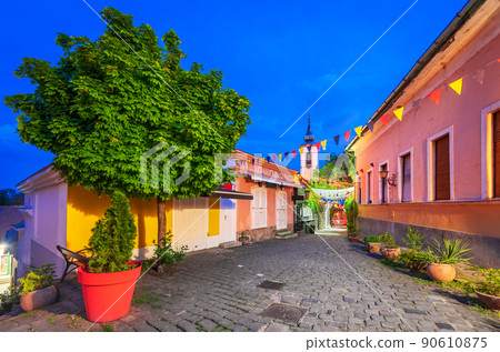 Szentendre, Hungary - Beautiful downtown, Danuber riverbank Szentendre, Hungary - Beautiful downtown, Danuber riverbank 90610875