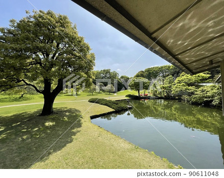 Pond and garden of the guest house "Yushintei" Pond and garden of the guest house "Yushintei" 90611048