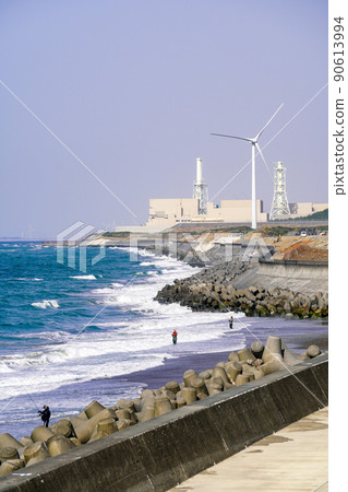 Energy mix of Hamaoka Nuclear Power Station and Omaezaki Wind Farm (Omaezaki City, Shizuoka Prefecture) 90613994