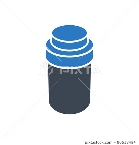 Pills Bottle Vector Icon 90618484