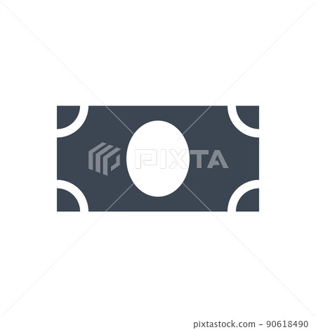 Dollar related vector glyph icon. - Stock Illustration [90618490] - PIXTA