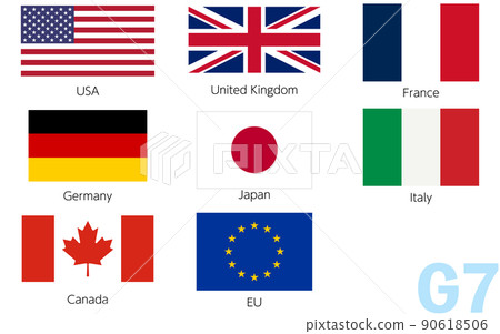 Flag set of G7 member countries 90618506